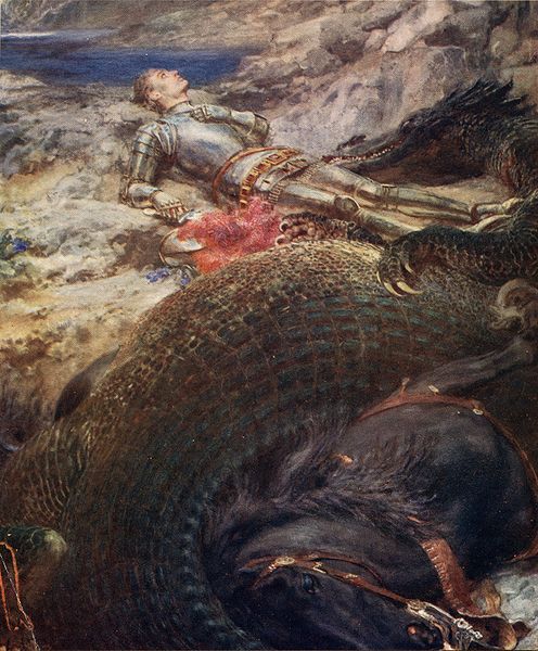 St George by Briton Rivière (1900) - Source: Daily Telegraph, King Albert's Book (London, 1914), page 56. Scanned by Dave Pape